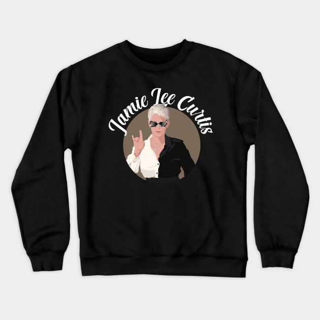 Jamie Lee Curtis Crewneck Sweatshirt by HarlinDesign